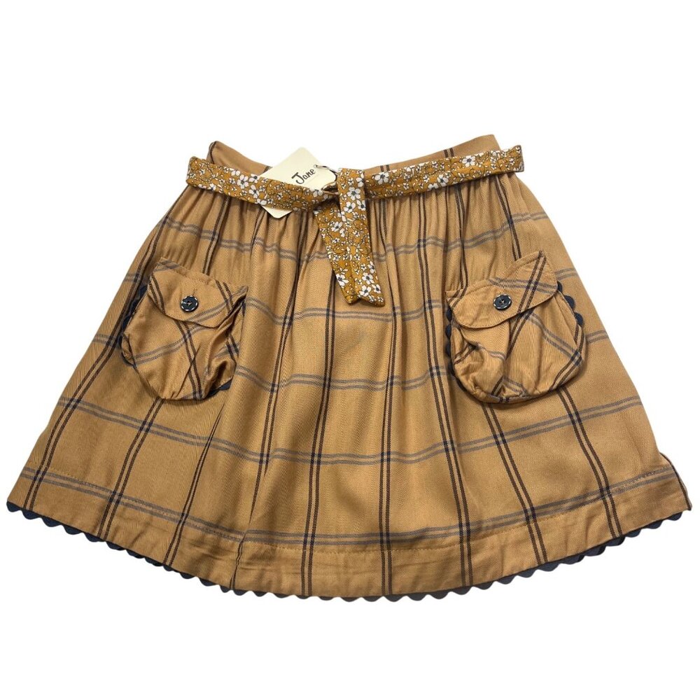 Matilda Jane Freya Plaid Tie Waist Skirt Girls 10 Just Imagine Collection‎
